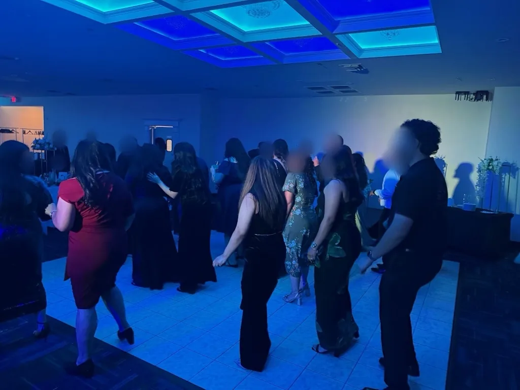 MC engaging guests during a celebration